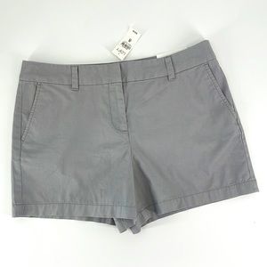 LOFT Ann Taylor 4" Short Gray Chino Women's Size 8